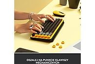 Klawiatura bezprzewodowa LOGITECH Pop Keys Czarno-żółty (Blast) 920-010735