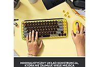 Klawiatura bezprzewodowa LOGITECH Pop Keys Czarno-żółty (Blast) 920-010735