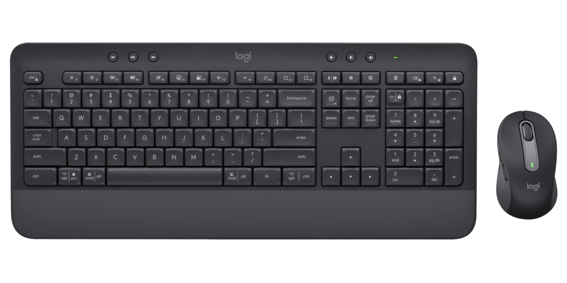 LOGITECH MK650 vezeték nélküli billentyűzet és egér szett, Magyar kiosztás, grafitszürke (920-011008)