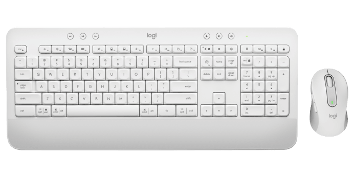 LOGITECH MK650 vezeték nélküli billentyűzet és egér szett, Magyar kiosztás, fehér (920-011036)