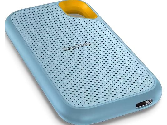 SANDISK Extreme Portable SSD V2 - Disque dur (SSD, 2 TB, Bleu)