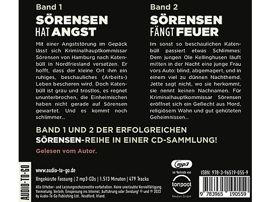 Sven Stricker - Sörensen hat Angst/Sörensen fängt Feuer  - (MP3-CD)