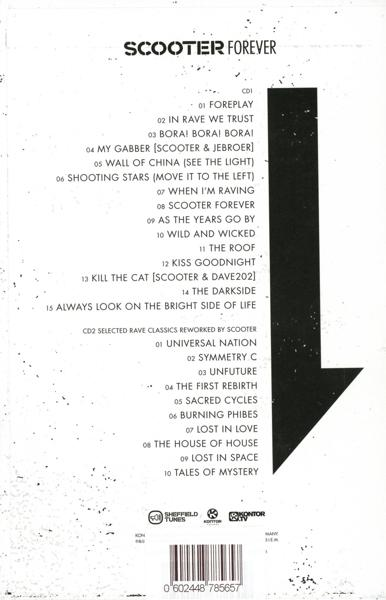 CD-Cover mit Titelliste, Band 'SCOOTER' und Albumtitel.
