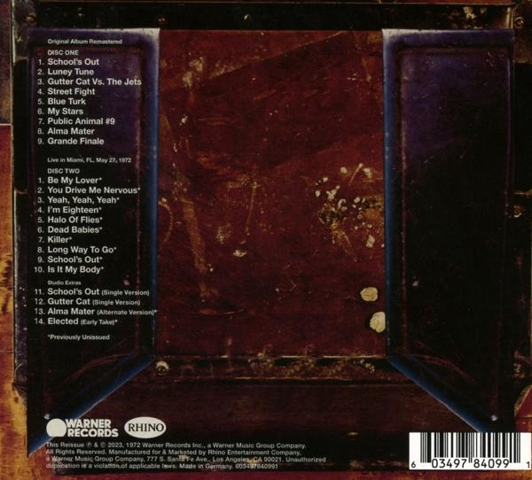 Rückseite einer CD mit dem Titel