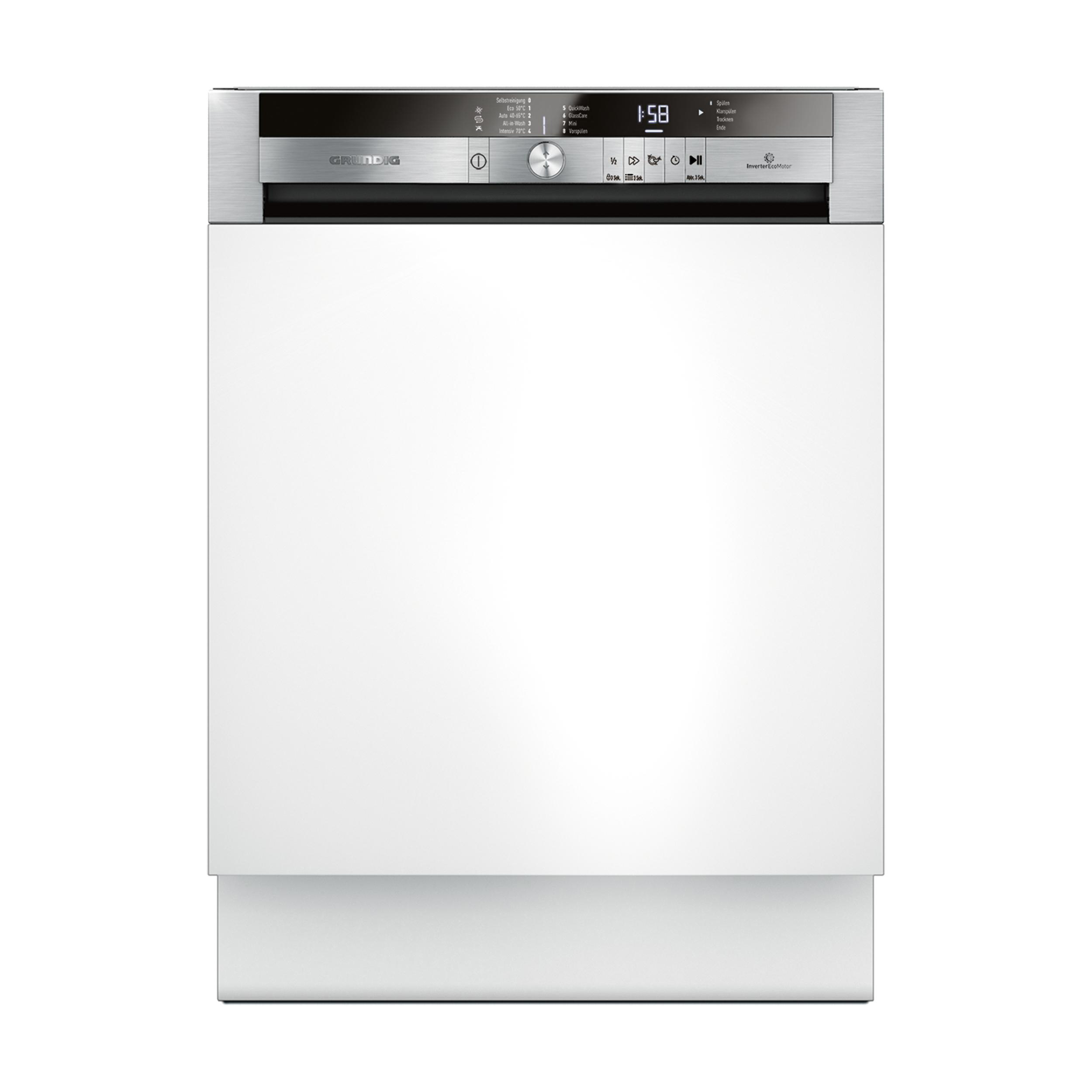 GRUNDIG GNI 41835 X Geschirrspüler (teilintegrierbar, 600 mm breit, 42 dB (A), D)