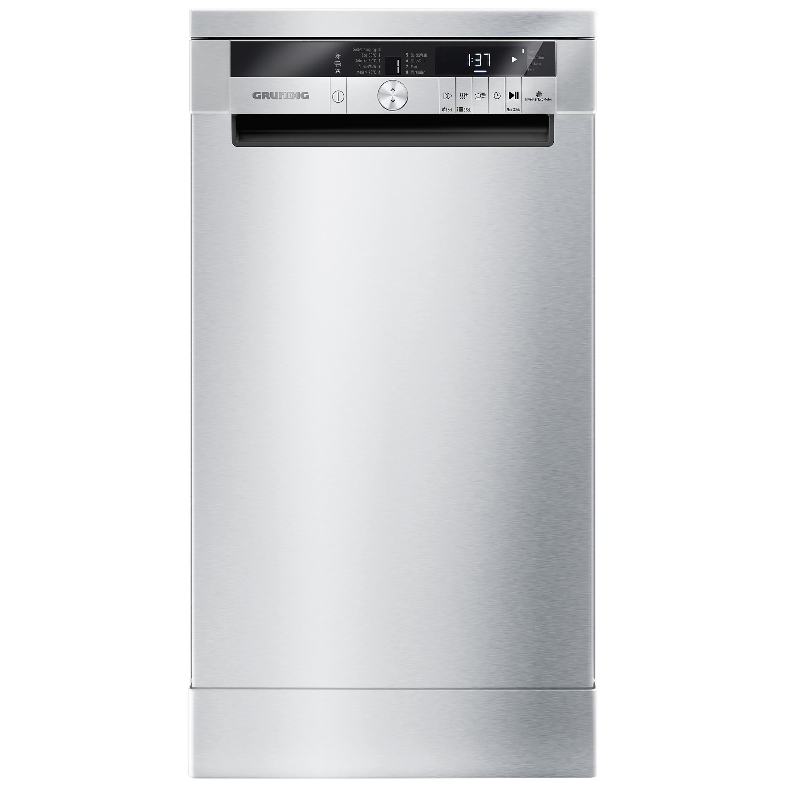 GRUNDIG GSF 41825 X Geschirrspüler (Freistehend mit Unterbaumöglichkeit, 448 mm breit, 46 dB (A), E)