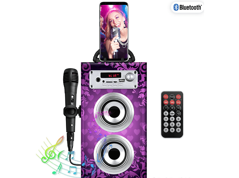 PATRYFUNLIGHTS Bluetooth KaraokePartyLautsprecher Mikrofon
