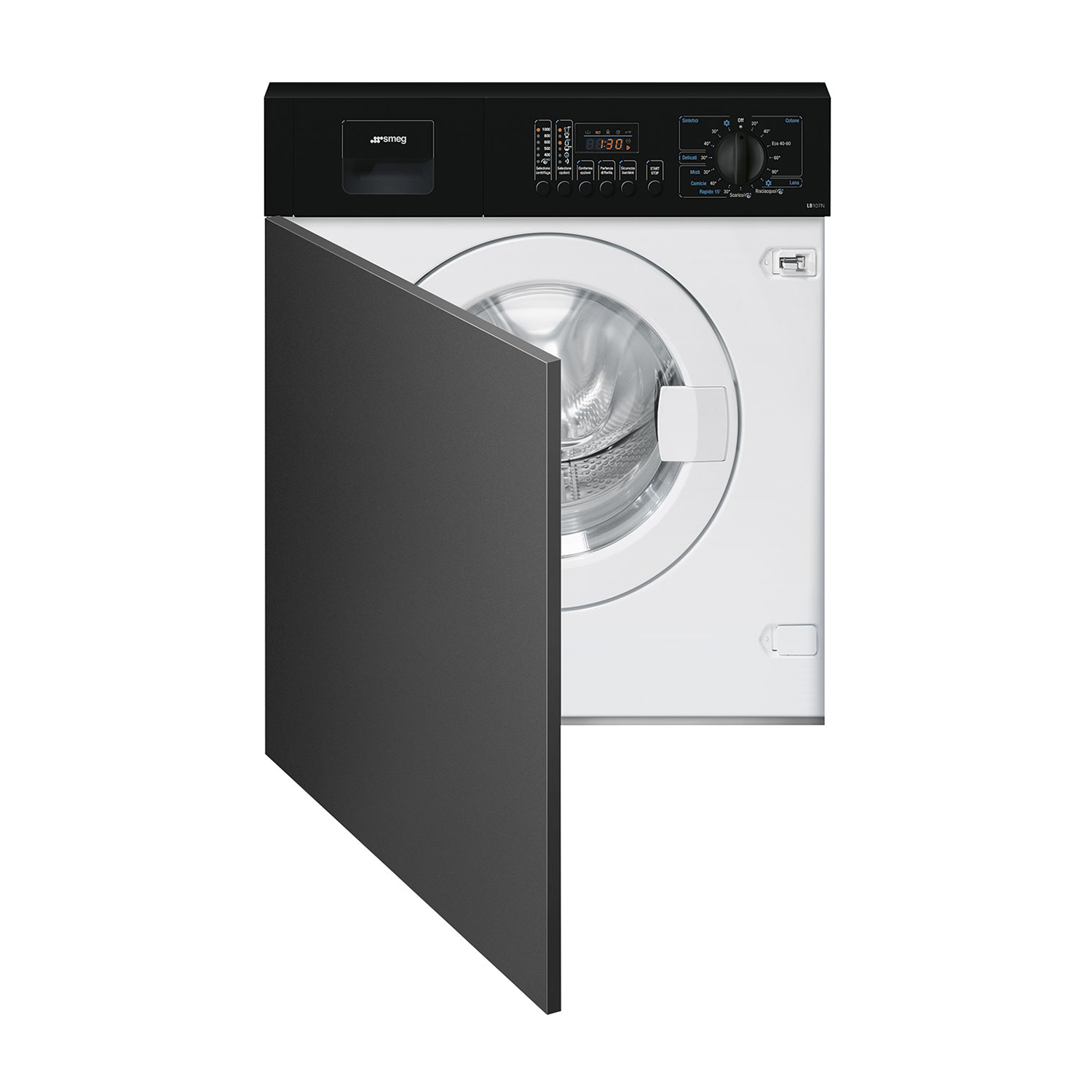 Smeg Lb107N Lavatrice Incasso, Caricamento frontale, 7 kg, 58,4 cm, Classe E