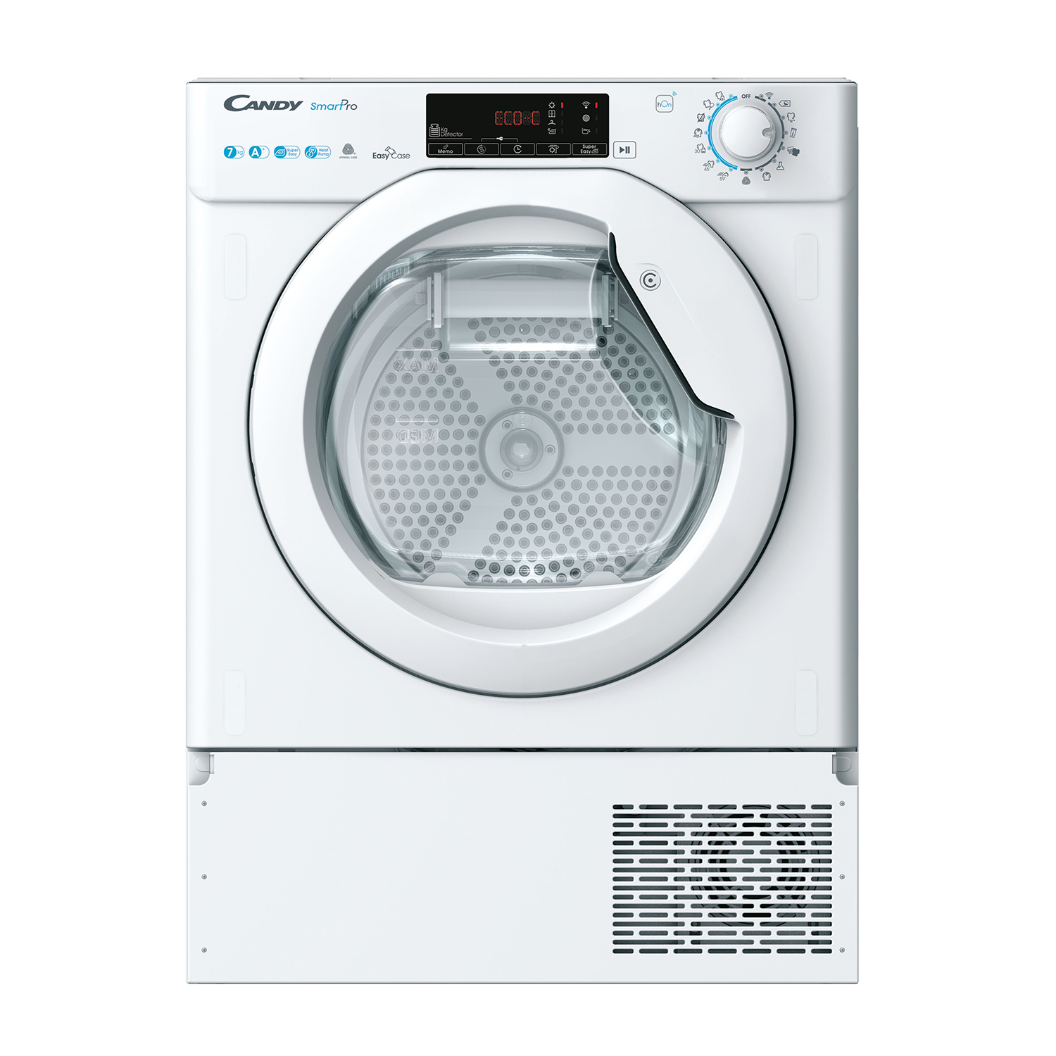 Candy Bctd H7A1Te-S Asciugatrice Incasso, Caricamento frontale, 48,7 cm, Classe