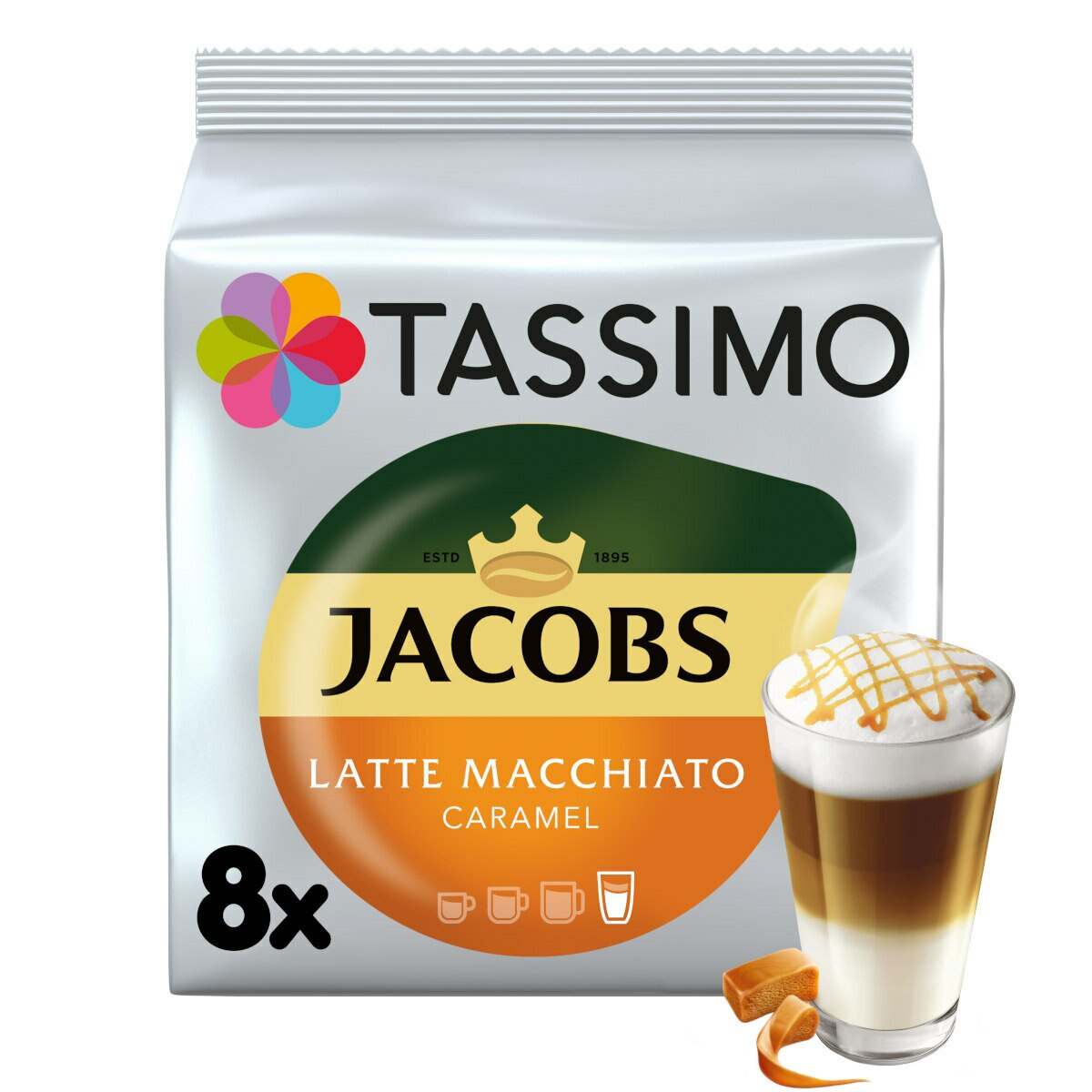 Kawa w kapsułkach TASSIMO Jacobs Latte Macchiato Caramel
