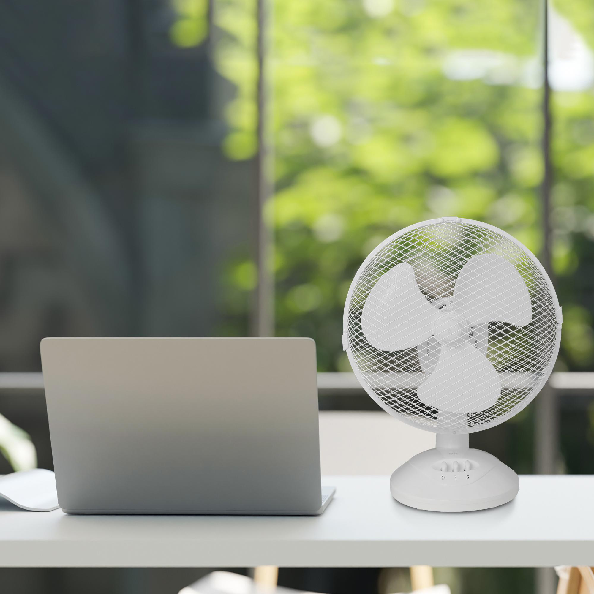 OK. OTF 23223 W Tischventilator Weiß (25 Watt) Tischventilator  