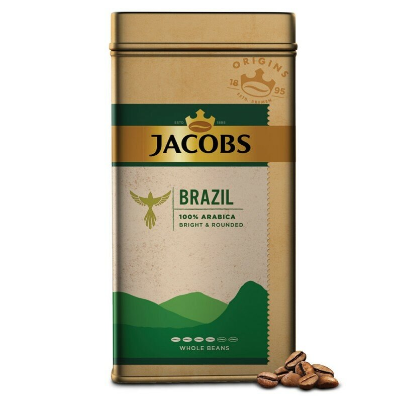 Kawa ziarnista JACOBS ORIGINS BRAZIL PUSZKA 1kg