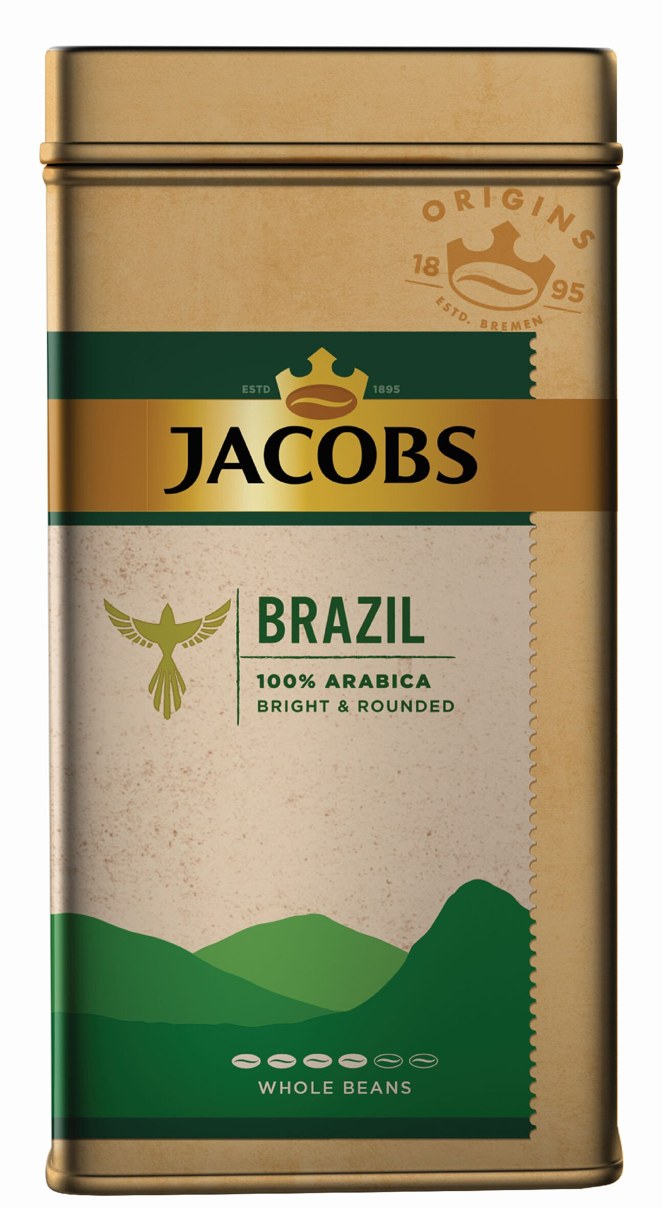 Kawa ziarnista JACOBS ORIGINS BRAZIL PUSZKA 1kg