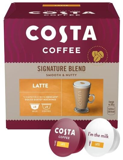 Kawa COSTA COFFE Latte 16szt.
