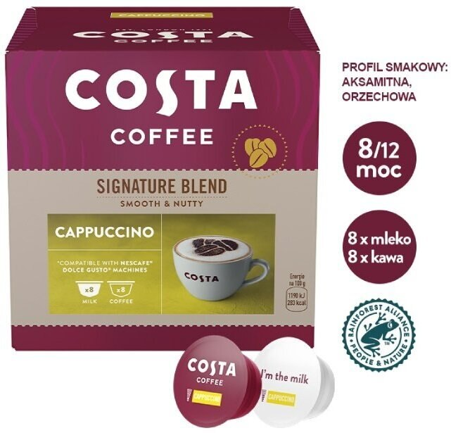 Kawa COSTA COFFE Cappuccino 16szt.