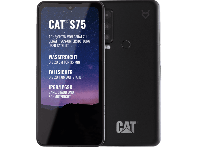 CAT S75 6 128 GB DualSIM Fekete K rtyaf ggetlen Okostelefon