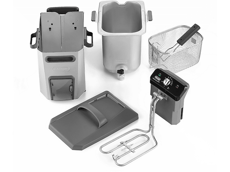 DELONGHI PremiumFry F44510.CZ Fritteuse 3200 Watt Edelstahl/Schwarz