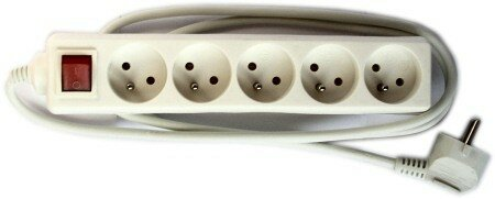 Listwa DPM 5 gniazd z uziemieniem 1.5m