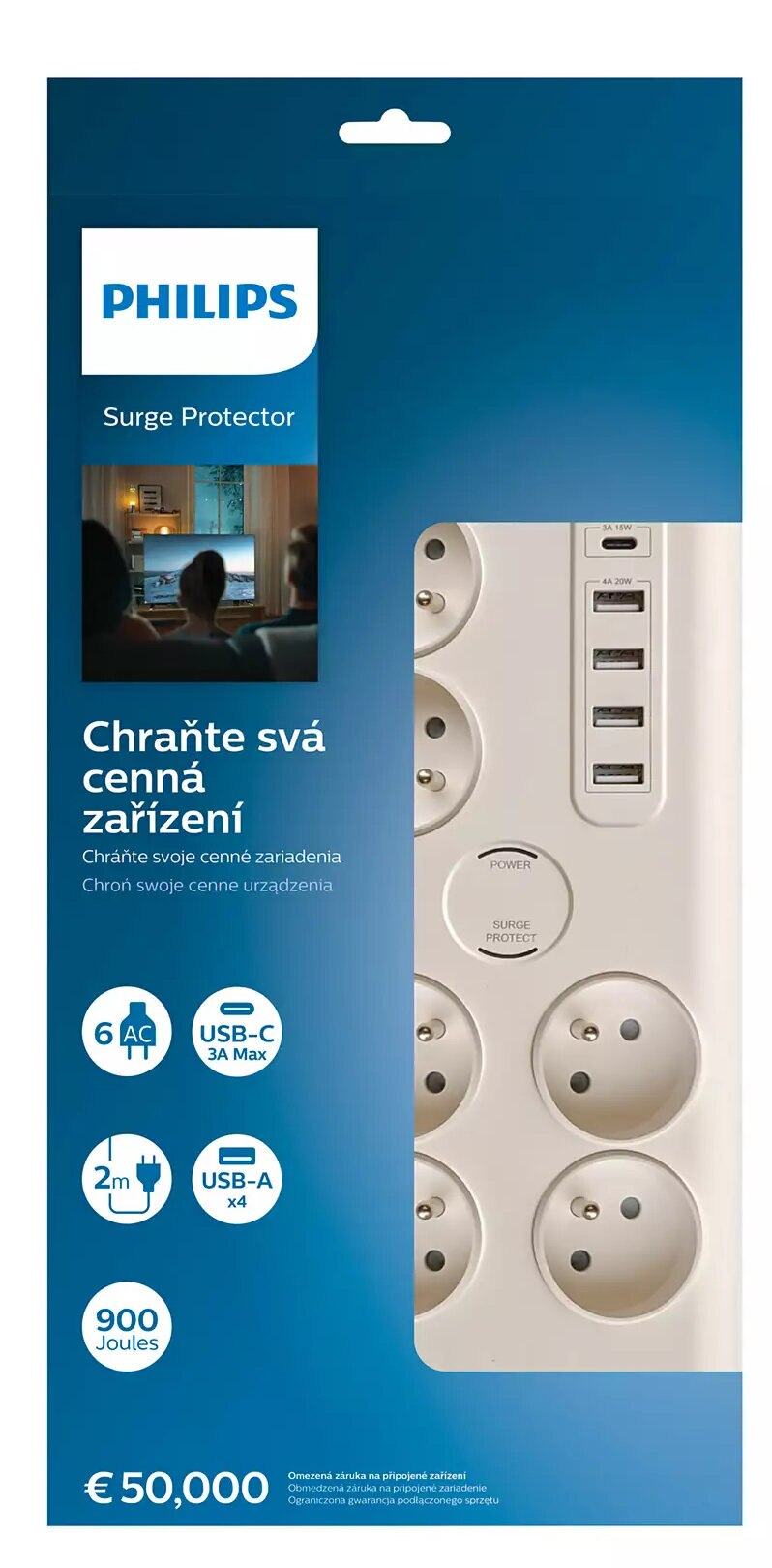 Listwa zasilająca PHILIPS SPN7060WA/60