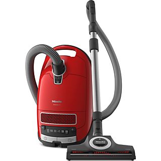 Aspirador con bolsa - Miele Complete C3 CAT&DOG, 890 W, 4.5 l, Cepillo para mascotas, Rojo