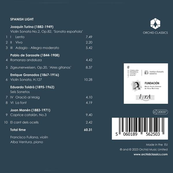 Fullana,Francisco/Ventura,Alba - Spanish Light  - (CD)