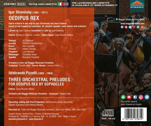 AJ Glueckert/Semenchuck/Esposito/Gatti/+ - Oedipus Rex  - (CD)