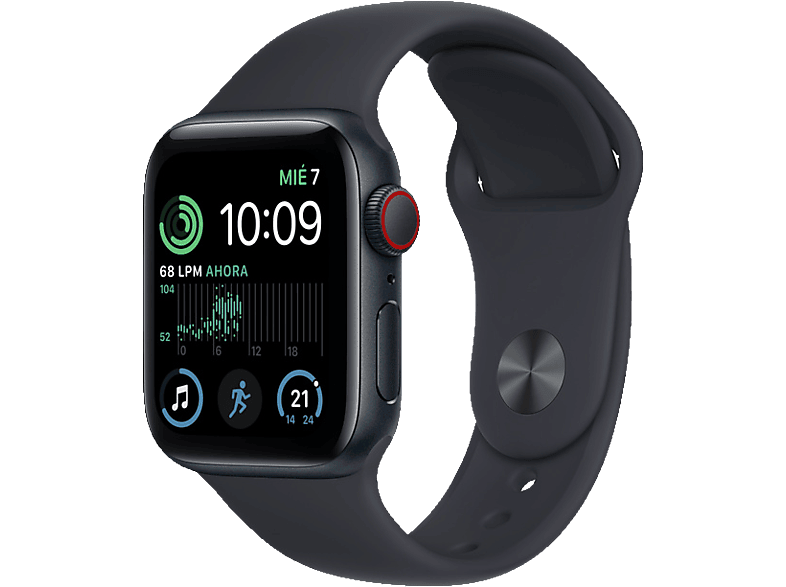 APPLE Watch SE (2022), GPS+CELL, 40 mm, Caja de aluminio, Vidrio