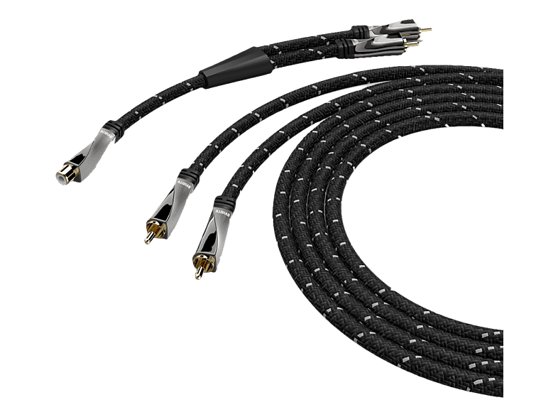AVINITY 00107652 - Subwoofer-Kabel + Y-Adapter (Schwarz)