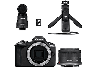 CANON EOS R50 + RF-S 18-45mm IS Creator Kit Fotoğraf Makinesi Siyah_1