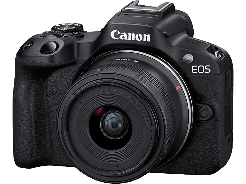 CANON EOS R50 + RF-S 18-45mm IS Creator Kit Fotoğraf Makinesi Siyah