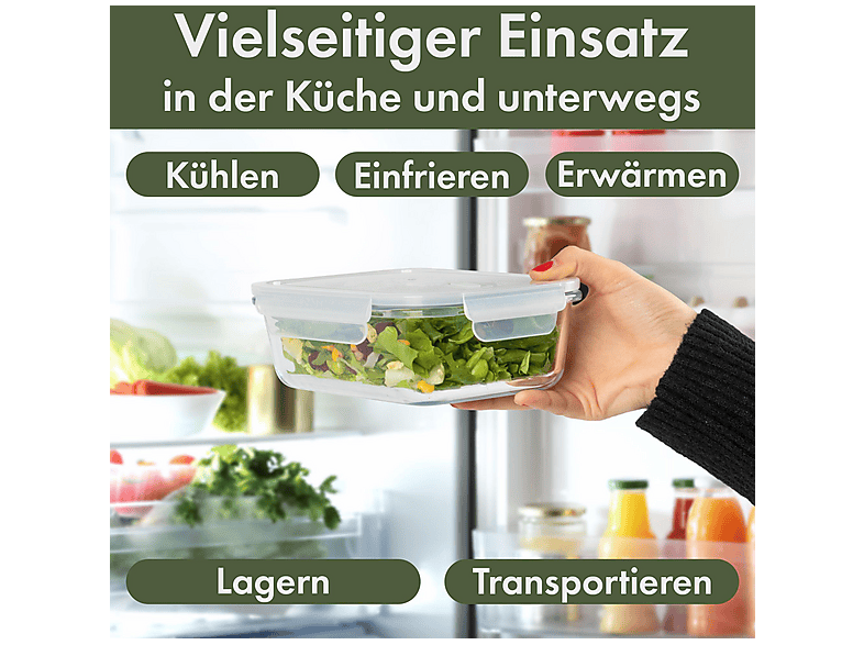 classbach C-FHD 4020 G 3er Set Glas-Frischhaltedosen — Foto 2 von 5