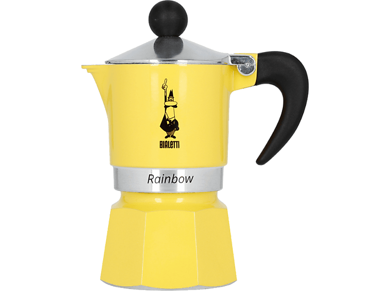 BIALETTI Rainbow 3 Fincan Moka Pot Sarı