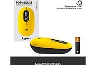 Mysz bezprzewodowa LOGITECH Pop Mouse Żółto-czarny (Blast) 910-006546