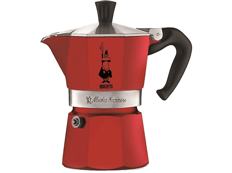 BIALETTI Moka Express 6 Fincan Moka Pot Kırmızı