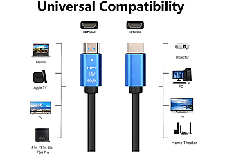 DAYTONA 4K05 Yüksek Hızlı 4K UHD 2.0 V HDTV Premium 20 m HDMI Kablo Siyah_2