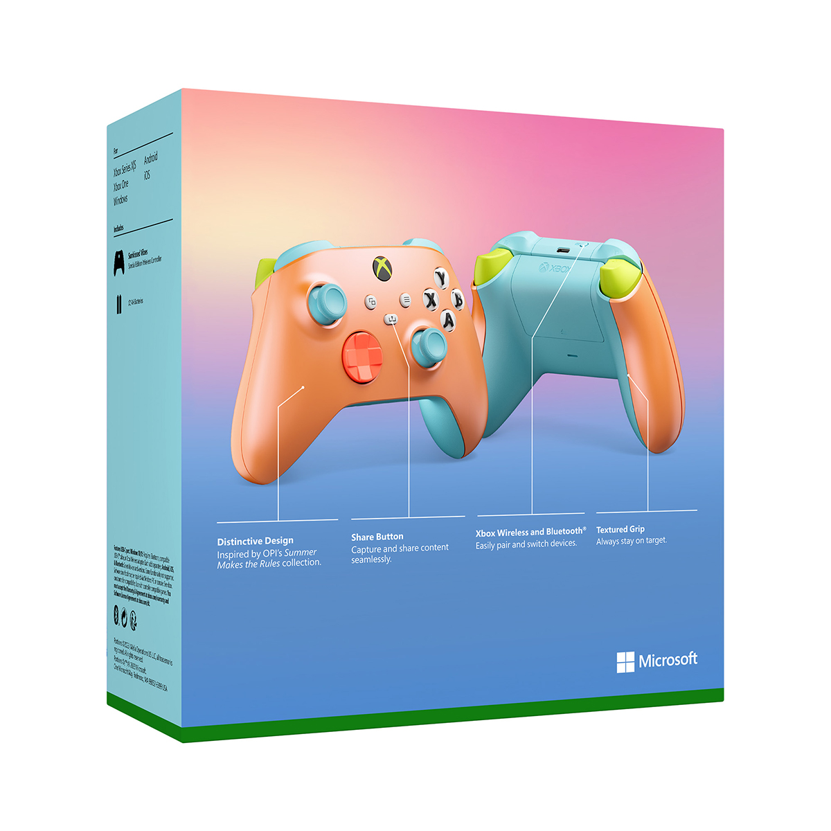 MICROSOFT Xbox Kablosuz Oyun Kumandası Sunkissed Vibes OPI Special Edition