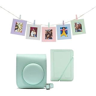 Accesorio cámara instantánea - Fujifilm Kit Instax Mini 12, Funda, 10 sobres, Cuerda,  Verde