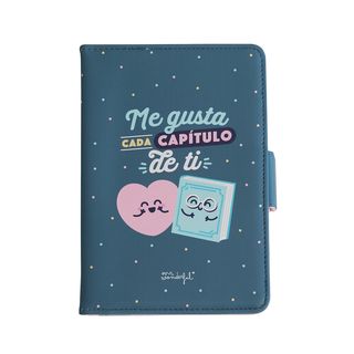 Funda eBook - Mr Wonderful ''Me gusta cada capítulo de ti'', Para 6", 18.5 cm, Azul