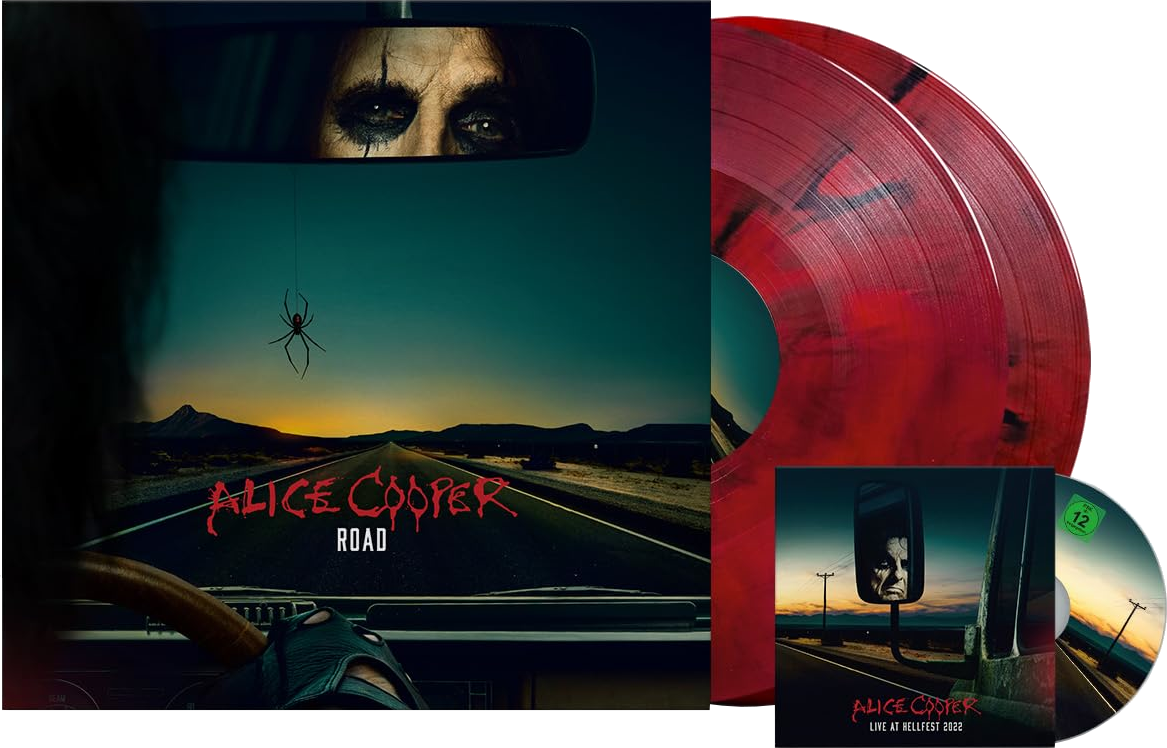Alice Cooper - Road (180 gram Edition) (Red Marbled Vinyl) (Vinyl LP + DVD)
