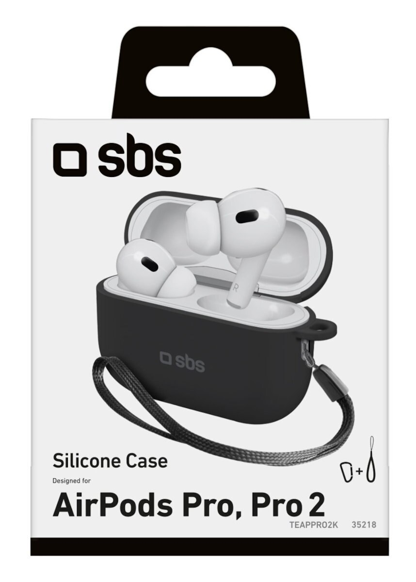 Etui na słuchawki SBS Apple AirPods Pro 2 Czarny TEAPPRO2K