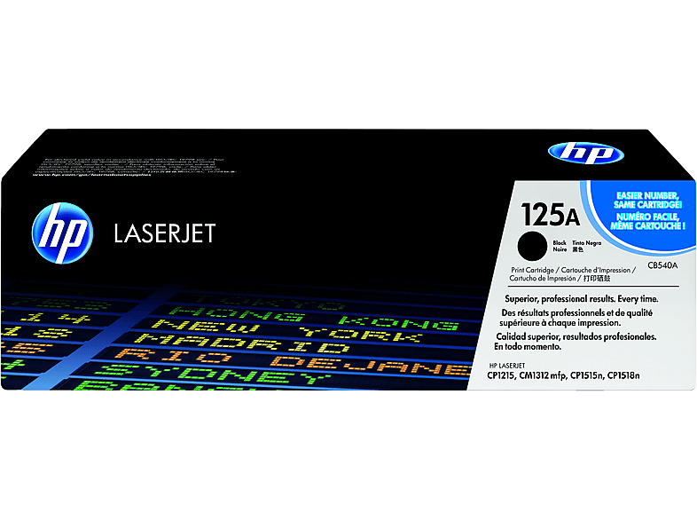 HP 125A Black CB540A; Tonerpatrone