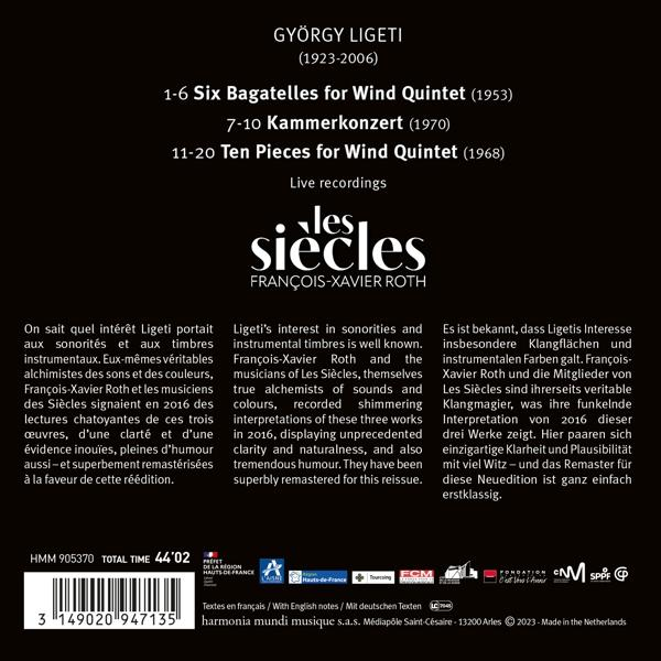 Les Siecles Francois-xavier Roth - Kammerkonzert And other works  - (CD)
