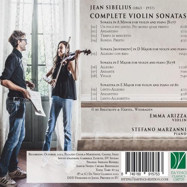 Arizza,Emma/Marzanni,Stefano - Complete Violin Sonatas  - (CD)