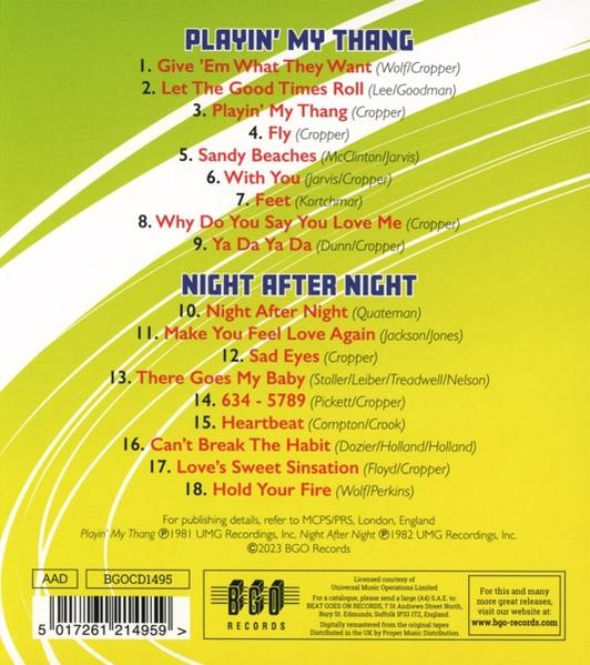 Steve Cropper - Playin' My Thang/Night After Night  - (CD)
