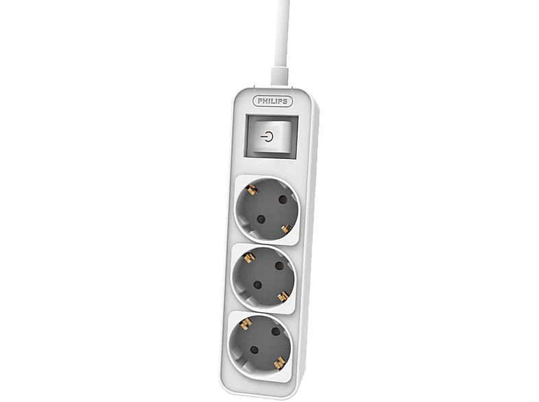 PHILIPS CHP2134W/62 3'lü 1.5M Çocuk Korumalı Priz Beyaz_0
