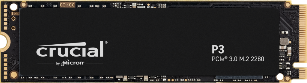 CRUCIAL P3 500GB 3D NAND NVMe PCIe Gen3 M.2 Dahili SSD Siyah Fiyat