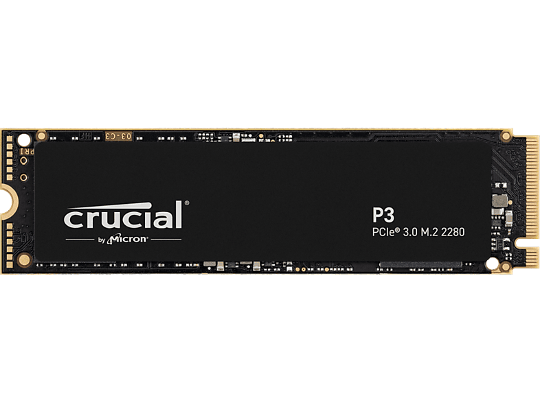 CRUCIAL P3 500GB 3D NAND NVMe PCIe Gen3 M.2 Dahili SSD Siyah Fiyat
