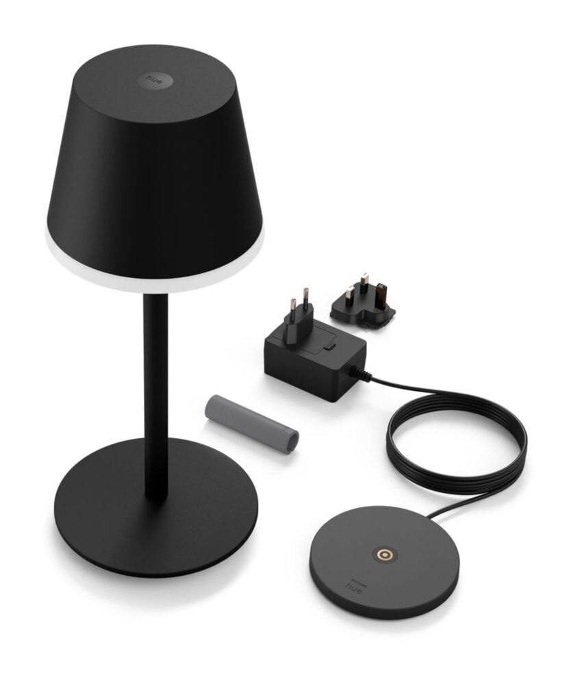 Przenośna lampa stołowa PHILIPS HUE White and color ambiance Go Czarny