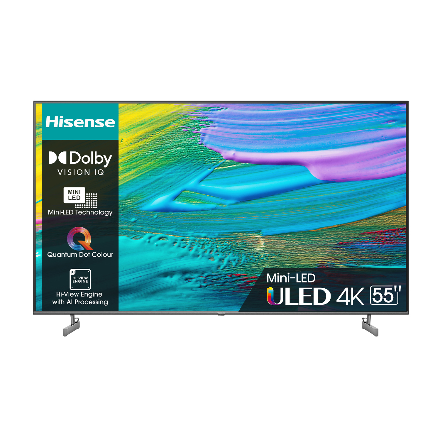 Hisense 55U6Kq TV Mini Led, 55 pollici