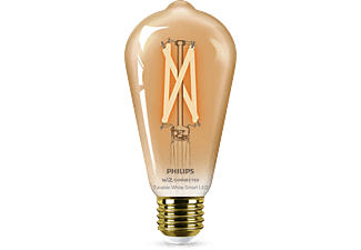 PHILIPS Smart LED WIZ Filament Bulb okos izzó, E27, 7W, 640lm, szabályozható fehér (929003018721)